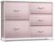 Sorbus Dresser with 5 Drawers - Storage Chest Organizer with Steel Frame, Wood Top, Handles, Fabric Bins